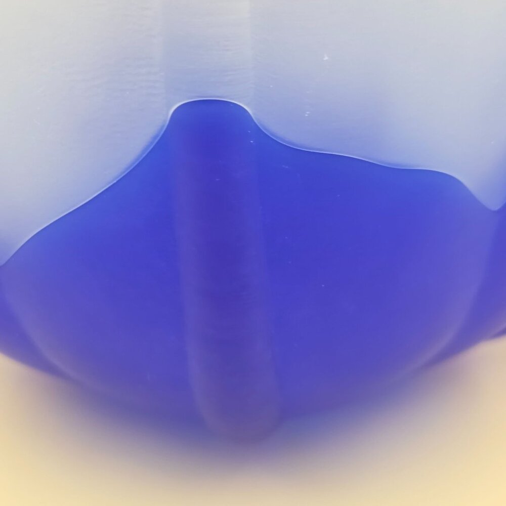 Partylite PO550 Candleholder Indigo Blossom Frosted Vase - Picture 5 of 6